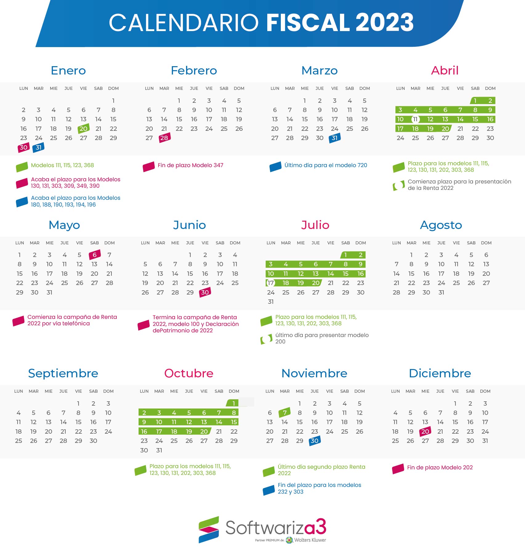 Calendario Fiscal 2023 Softwariza3