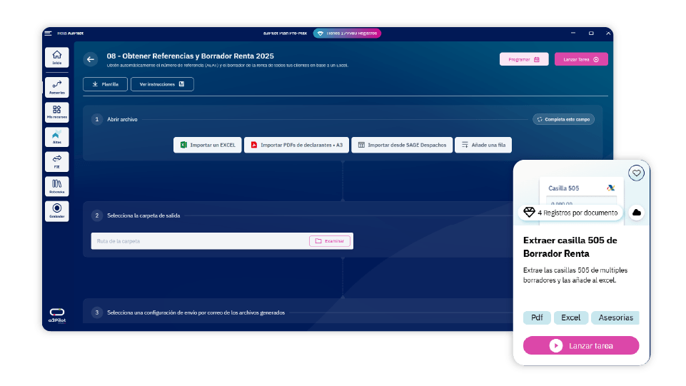 Automatización de la campaña de renta para asesorías: datos fiscales, casilla 505 y a3Ren