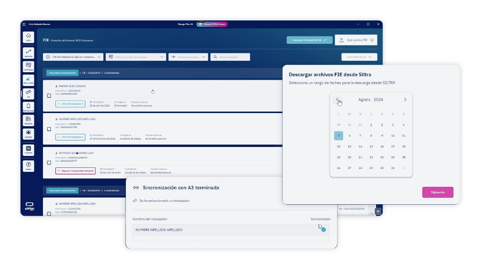 Automatización del envío masivo de ficheros FIE a través de SILTRA con a3Pilot