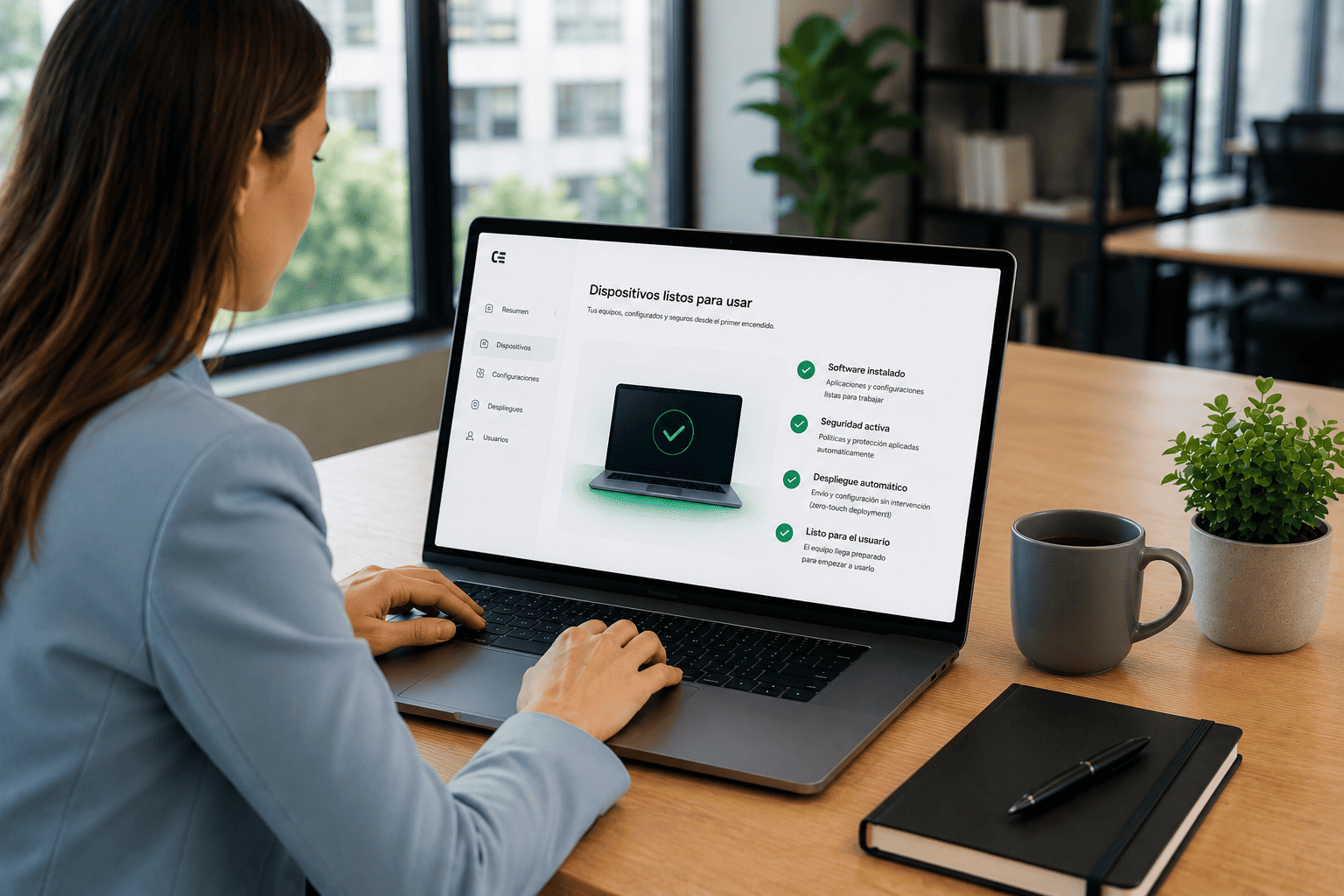 preconfiguracion de dispositivos empresariales