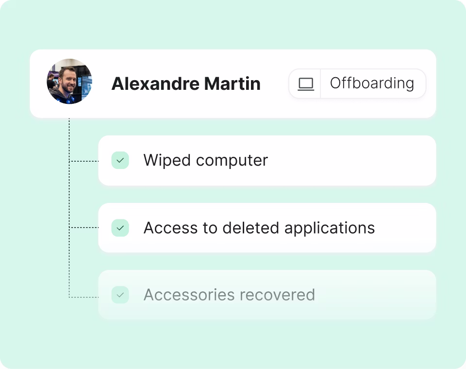revocación automática de accesos remoto hardware empresas
